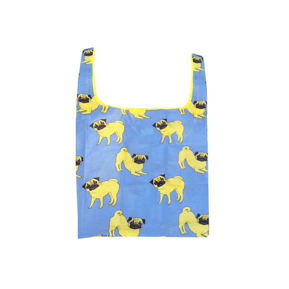 6 Pack Dog Patterned Reusable Grocery Bags Lightweight Durable Shopping Bags - Picture 5 of 6